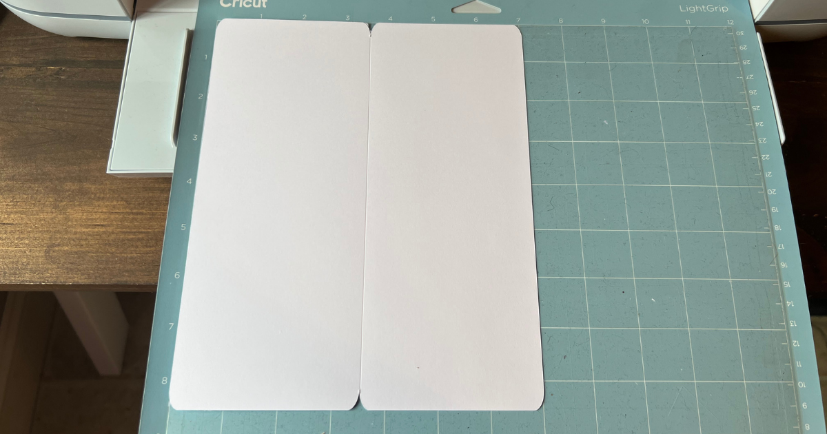 slim line card with Cricut