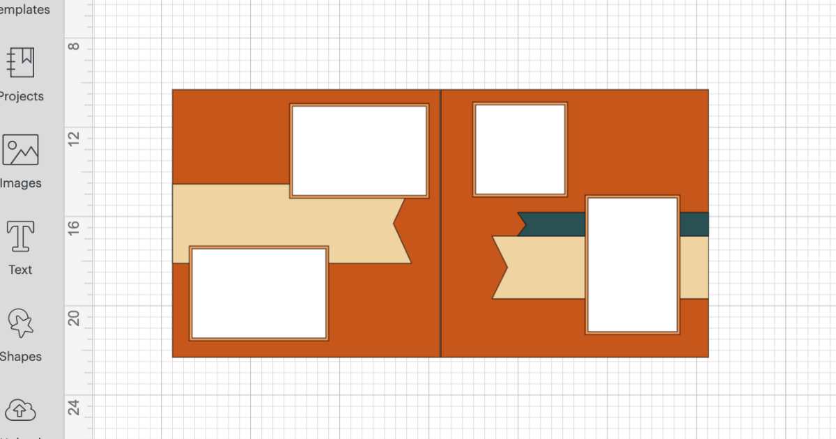 using the hello pumpkin layout as the base in Cricut Design Space