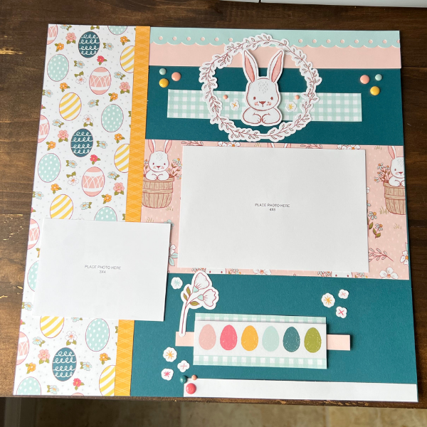 easy beginner scrapbook layout 