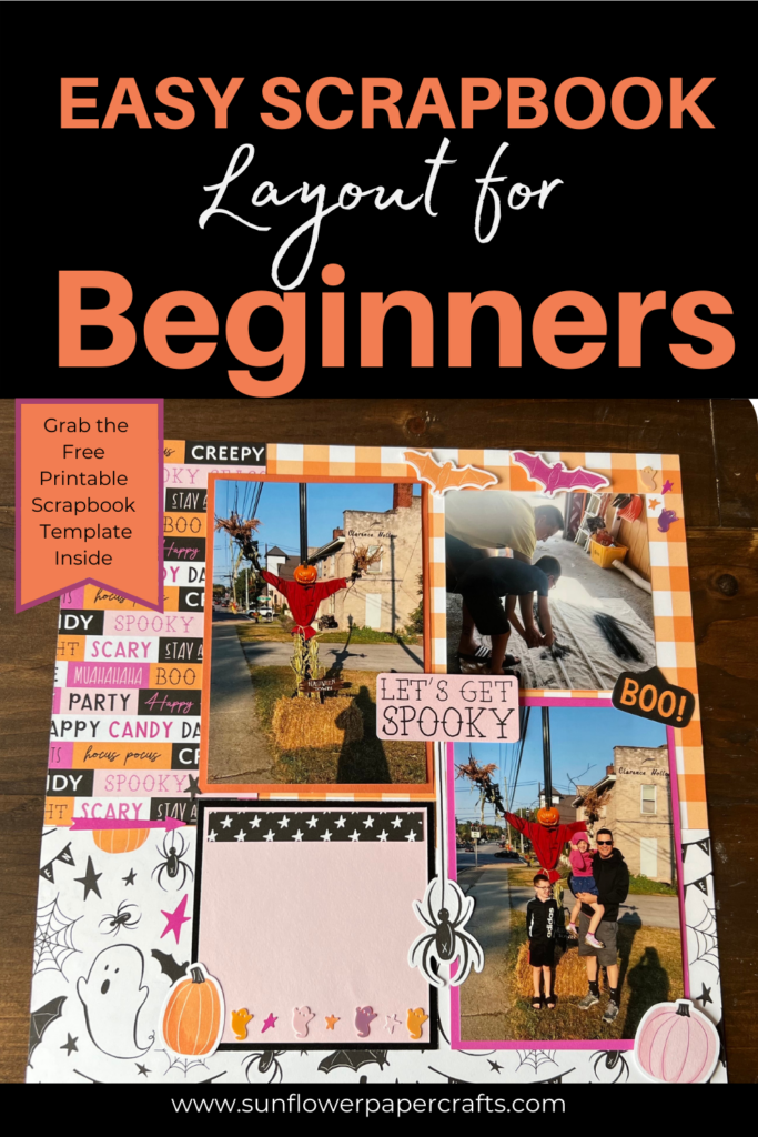 easy scrapbook layout for beginners