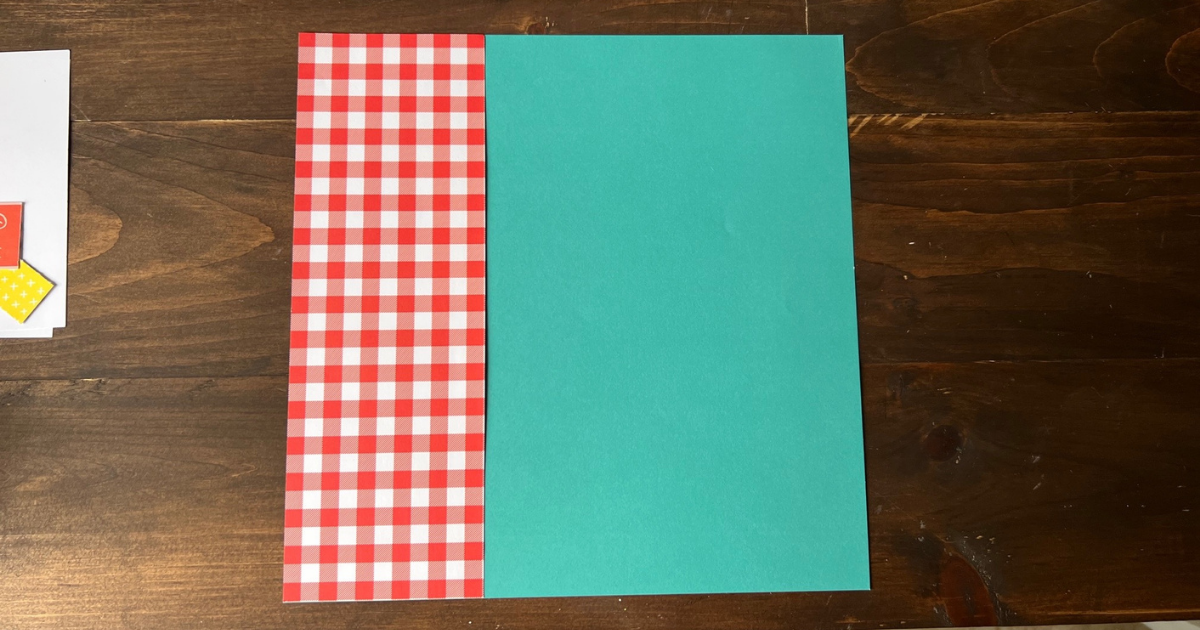 Steps to build a quick scrapbook page