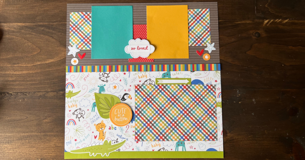 Quick and easy scrapbook layout