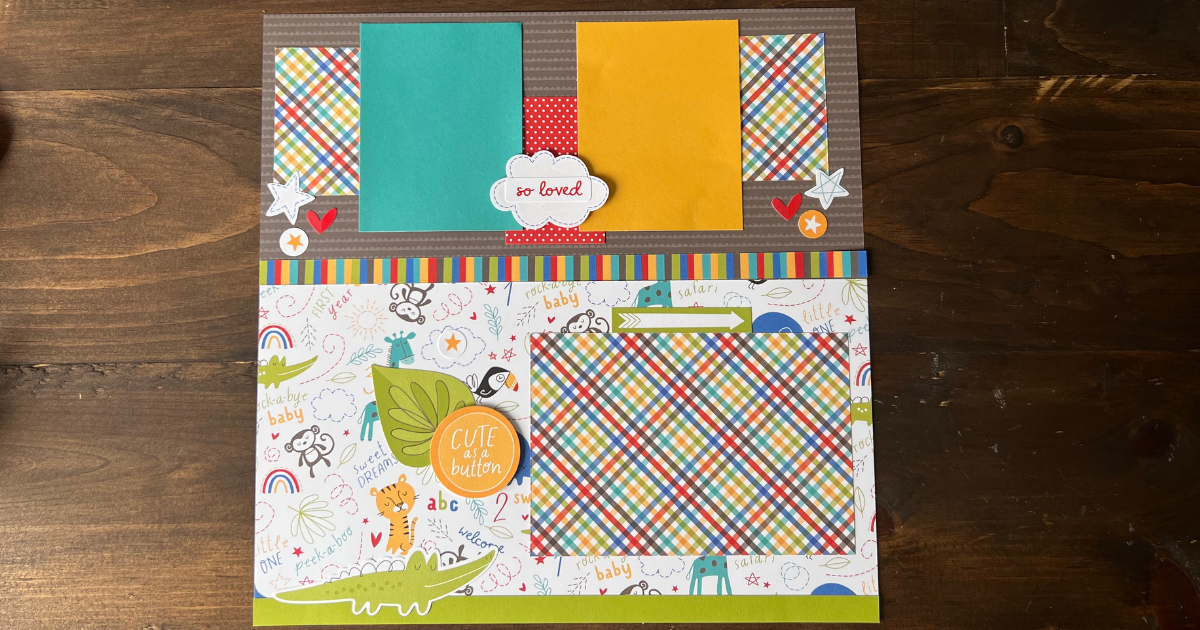 Quick and easy scrapbook layout 