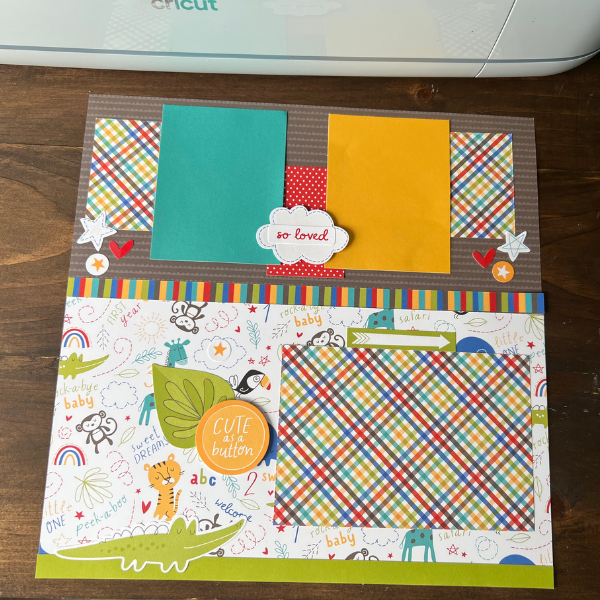 beginner easy scrapbook layout 