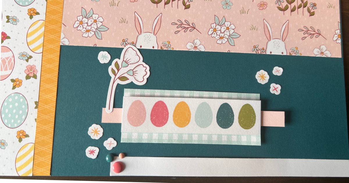 Decorating the easy scrapbook layout 