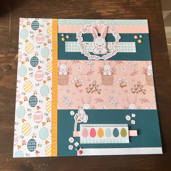 fun and simple beginner scrapbook layout