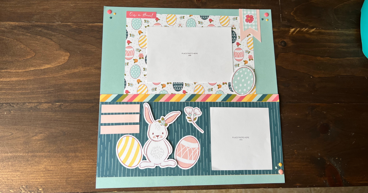 Easter Scrapbook Page Layout