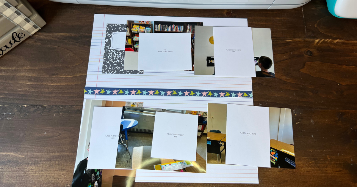 photo preparation for school memories layout