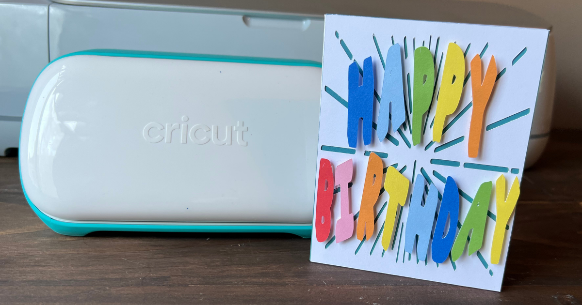 Happy Birthday Card with Cricut Joy