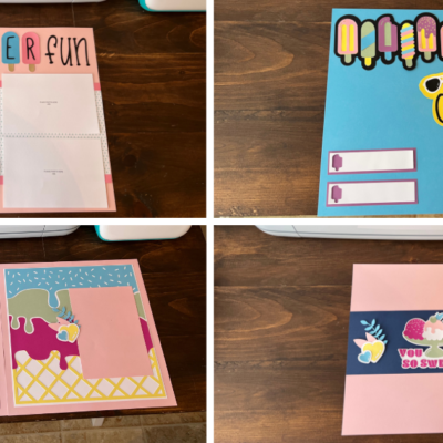 Discover 5 Cricut Ice Cream Scrapbook Layouts For Fun Everyday Life Moments this Summer