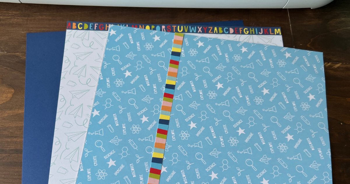 Scrapbook Paper for kids school page