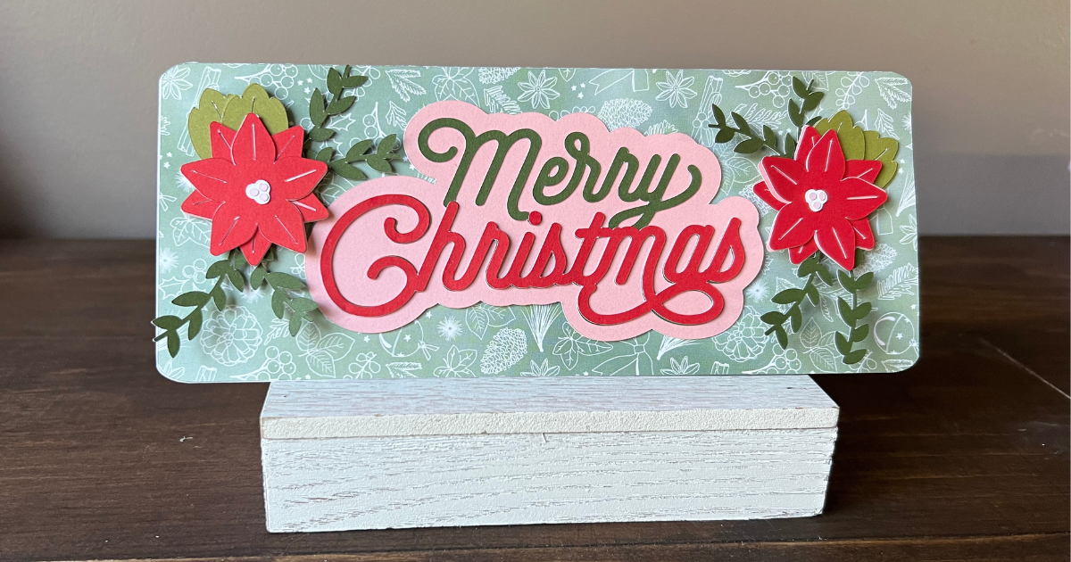Cricut Christmas Card Idea
