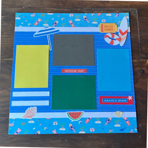 Cricut Pool Scrapbook Idea to Make the Best Layout for Summer Memories -  Sunflower Paper Crafts