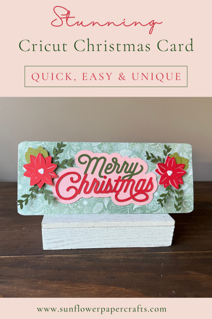 Stunning Cricut Christmas Card