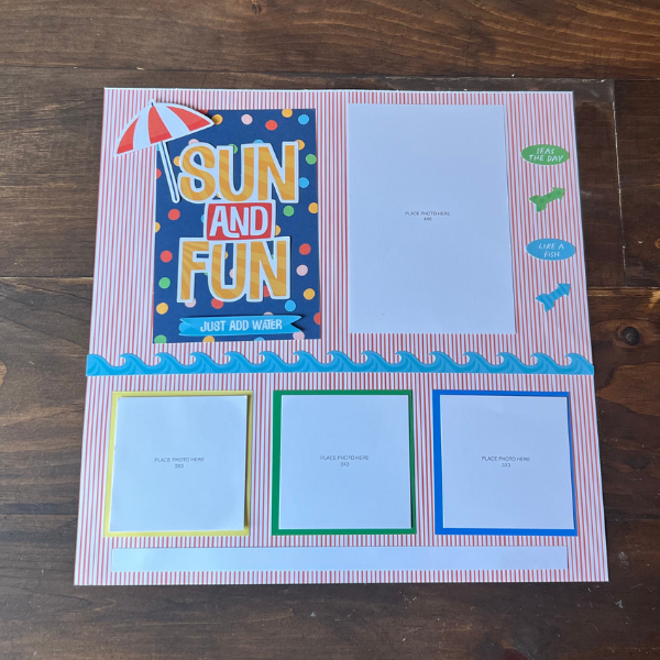 Sun and Fun Scrapbook Layout