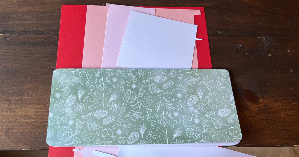CTMH cardstock for the Christmas card