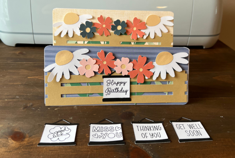 How To Make a Flower Cricut Slimline Card that Will be Your New Favorite