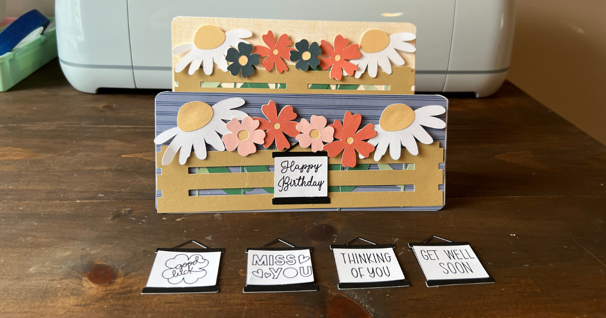 How To Make a Flower Cricut Slimline Card that Will be Your New