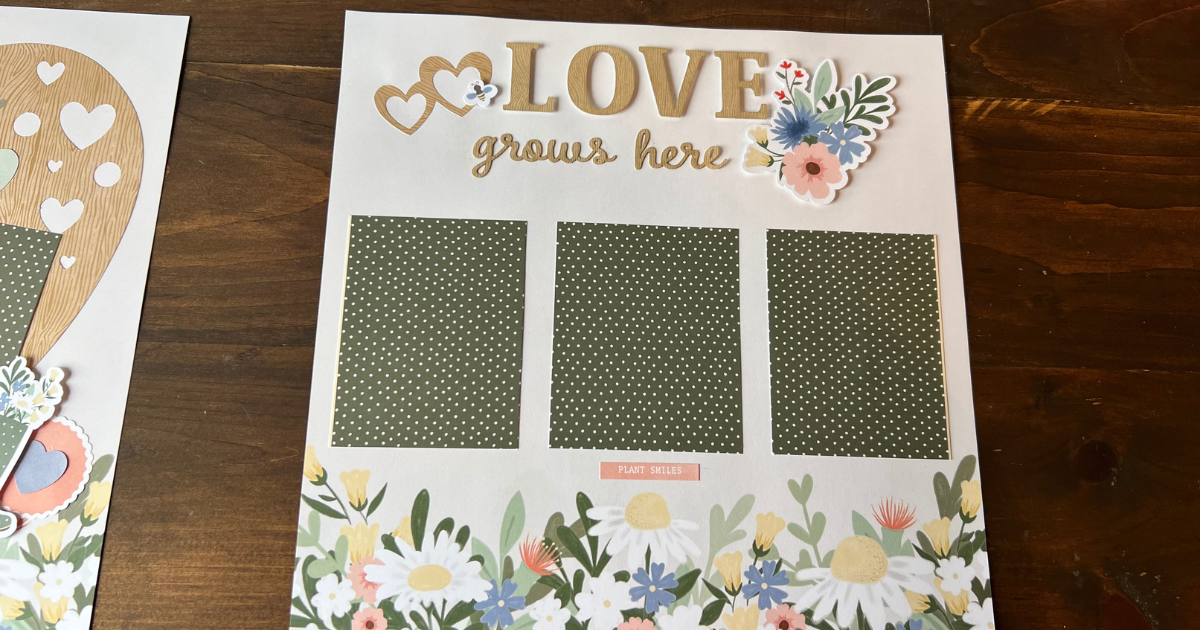 simple scrapbook layout for beginners