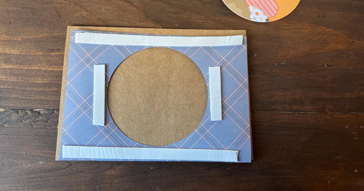 Use 3D foam tape to create the Cricut Thanksgiving Card