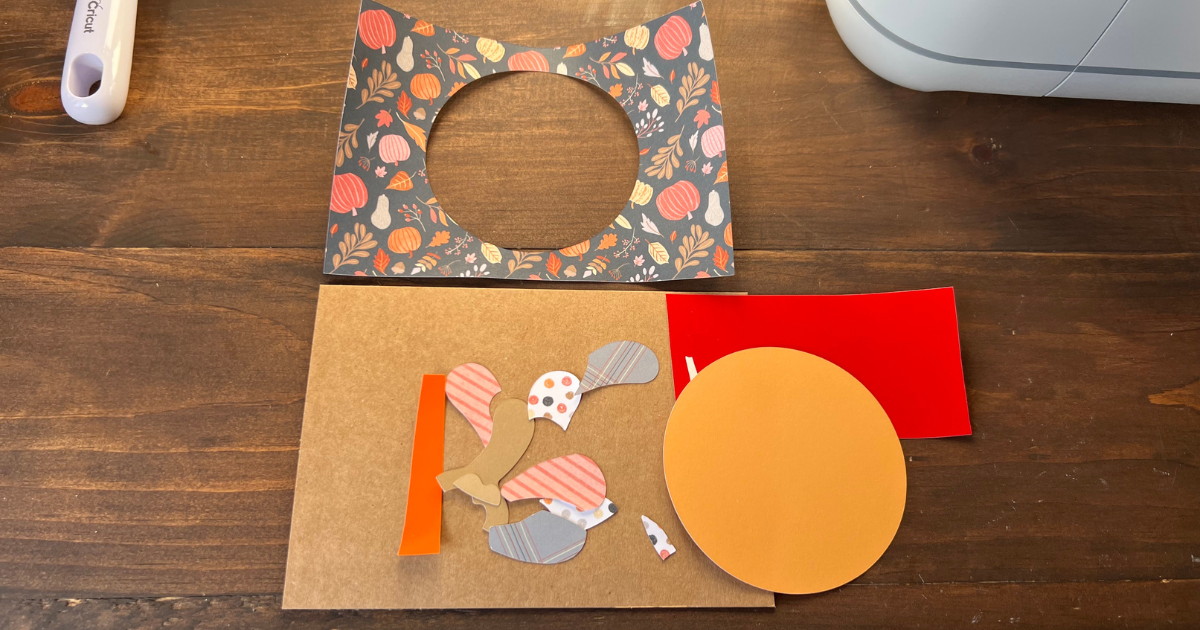 Card making is a great way to use up your vinyl and paper scraps 