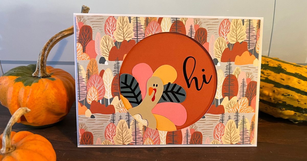 Simple Thanksgiving Card with Cricut 
